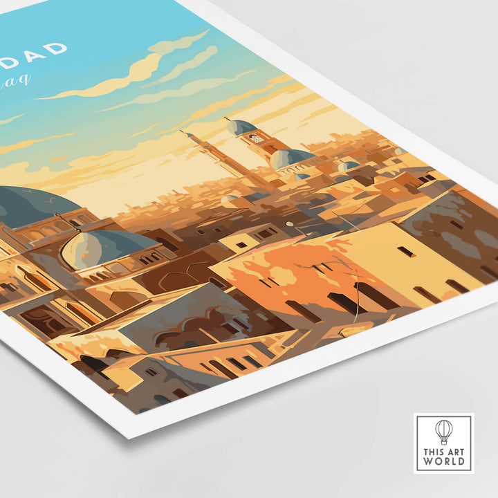 Baghdad Iraq Travel Poster Print
