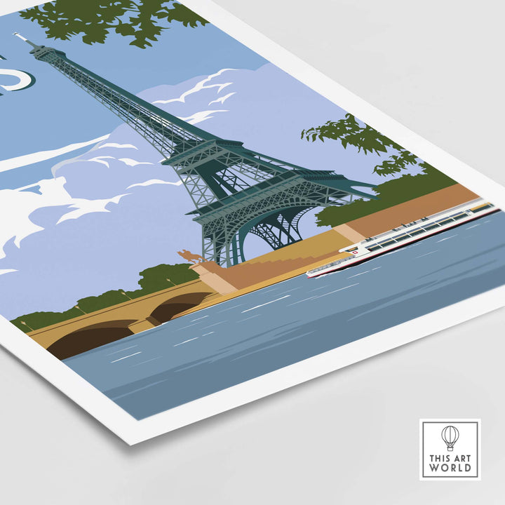 Eiffel Tower Paris - Travel Poster Print
