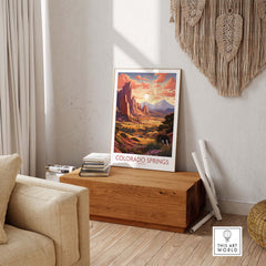 Colorado Springs Wall Art Print