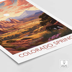 Colorado Springs Wall Art Print