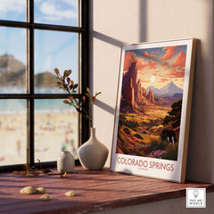 Colorado Springs Wall Art Print