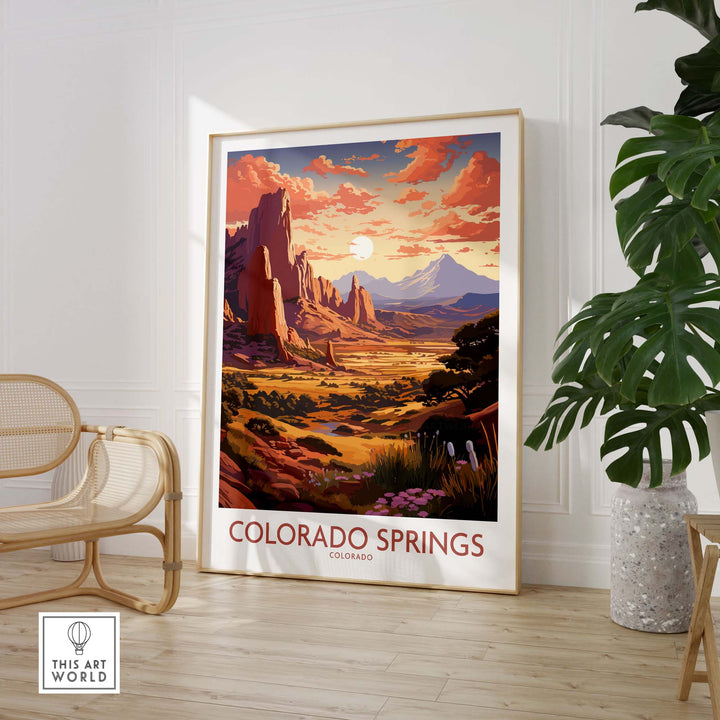 Colorado Springs Wall Art Print