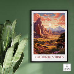 Colorado Springs Wall Art Print