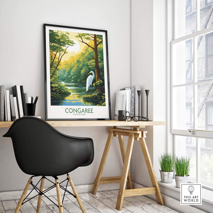 Congaree Print National Park Poster