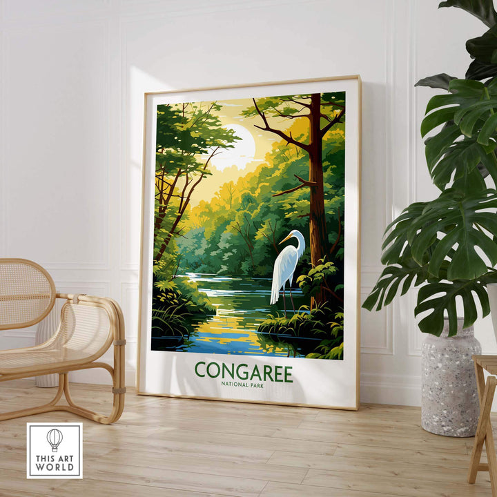 Congaree Print National Park Poster