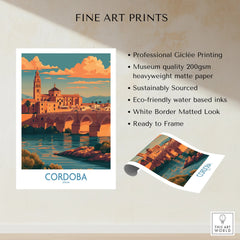 Cordoba Spain Sunset Wall Art — fine art print unframed quality details