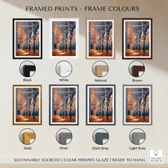 Cordoba Spain Mezquita Travel Poster — framed print colour options