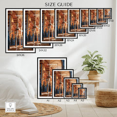 Cordoba Spain Mosque Cathedral Travel Poster — wall art poster size guide thisartworld