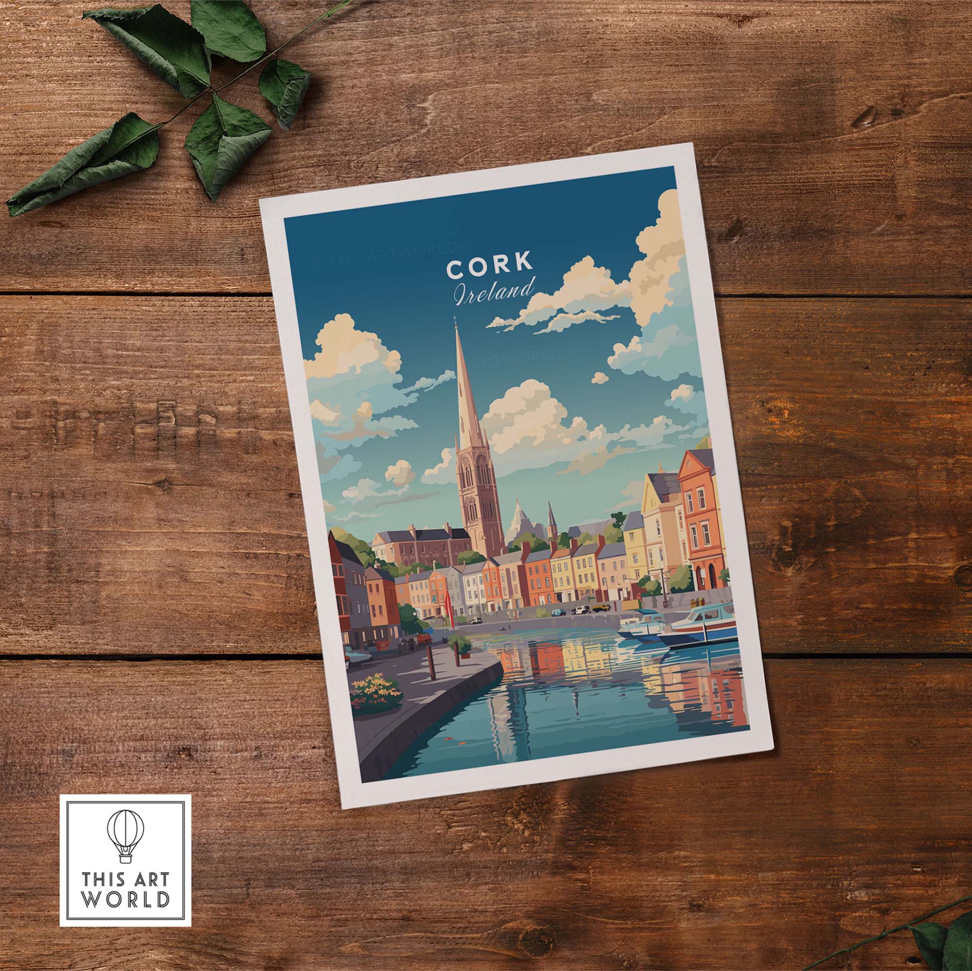 Cork City Ireland Print - Vibrant Travel Poster – This Art World