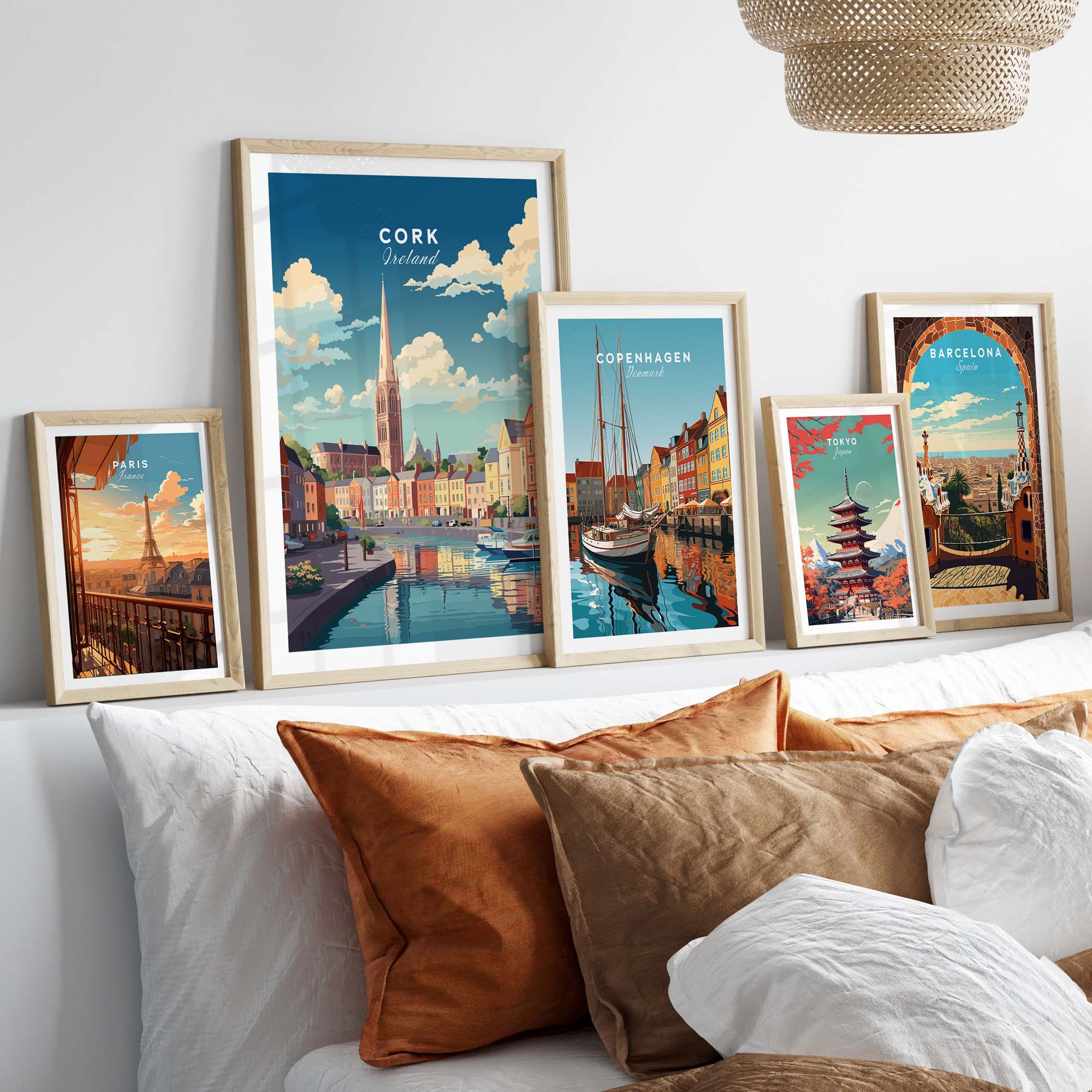 Cork City Ireland Print - Vibrant Travel Poster – This Art World