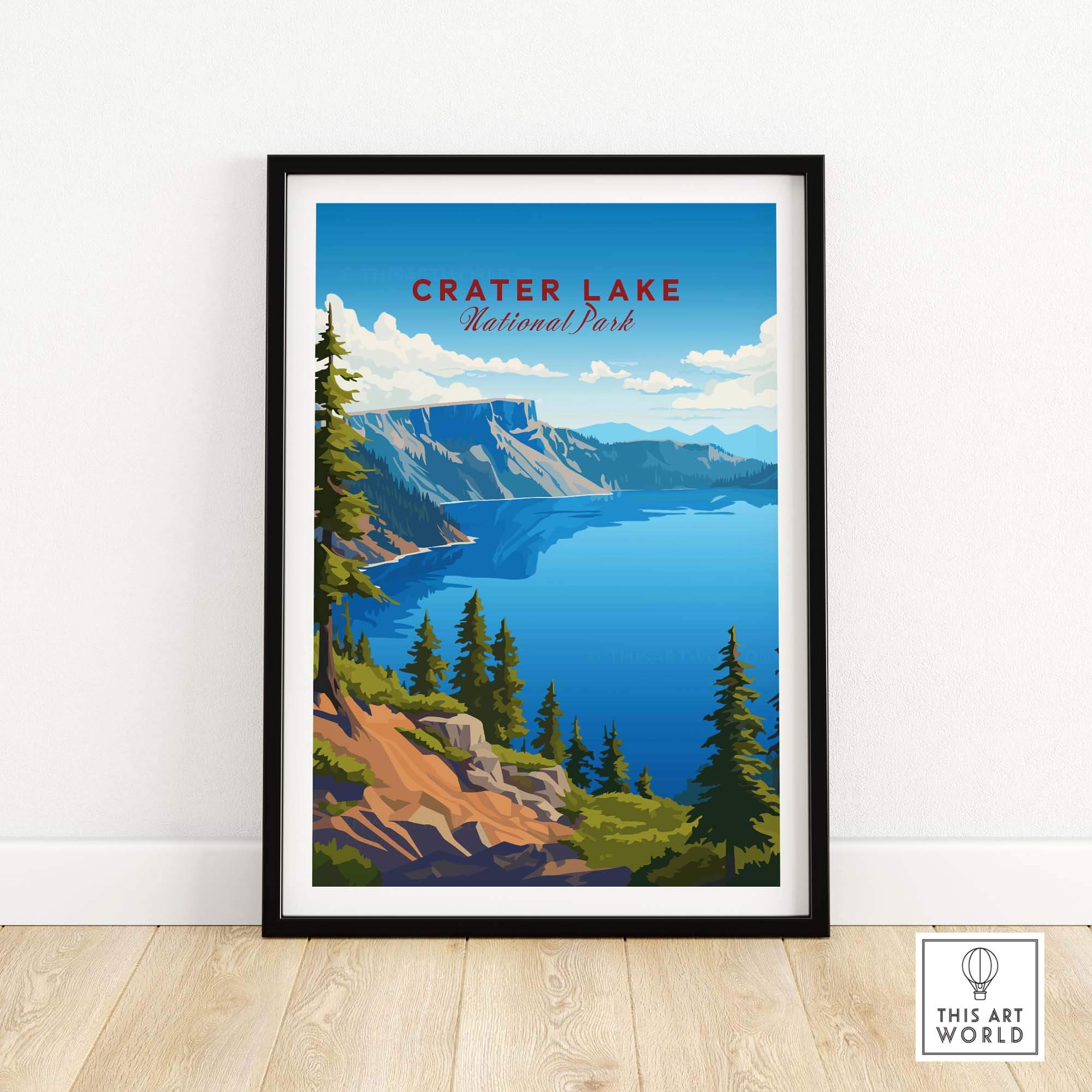 Crater Lake Print National Park