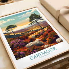 Dartmoor National Park Wall Art featuring stunning landscapes and vibrant colors.