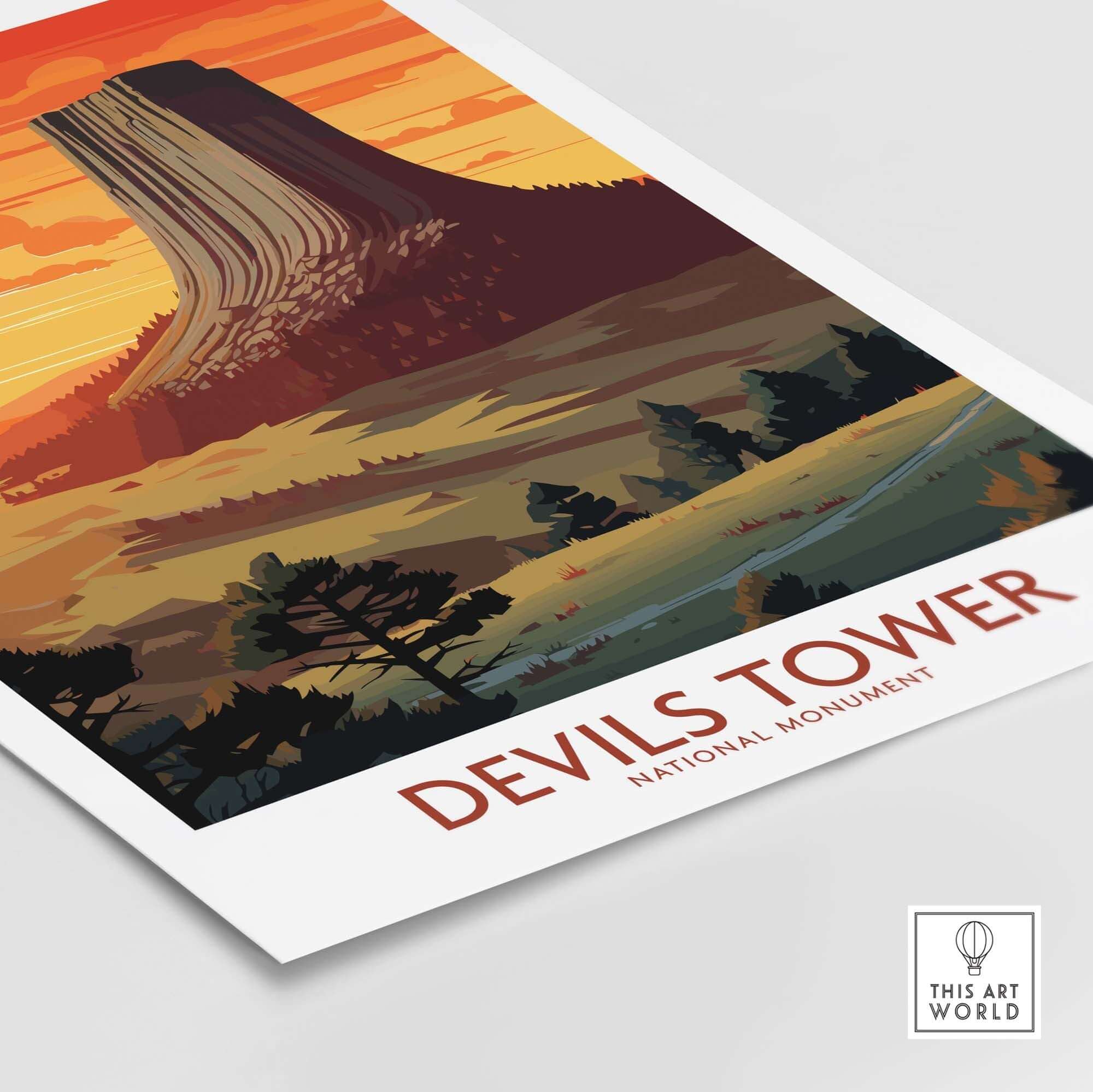 Devils Tower Print