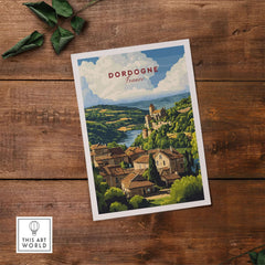 Dordogne Wall Art Print showcasing the scenic beauty of the Dordogne region in France.