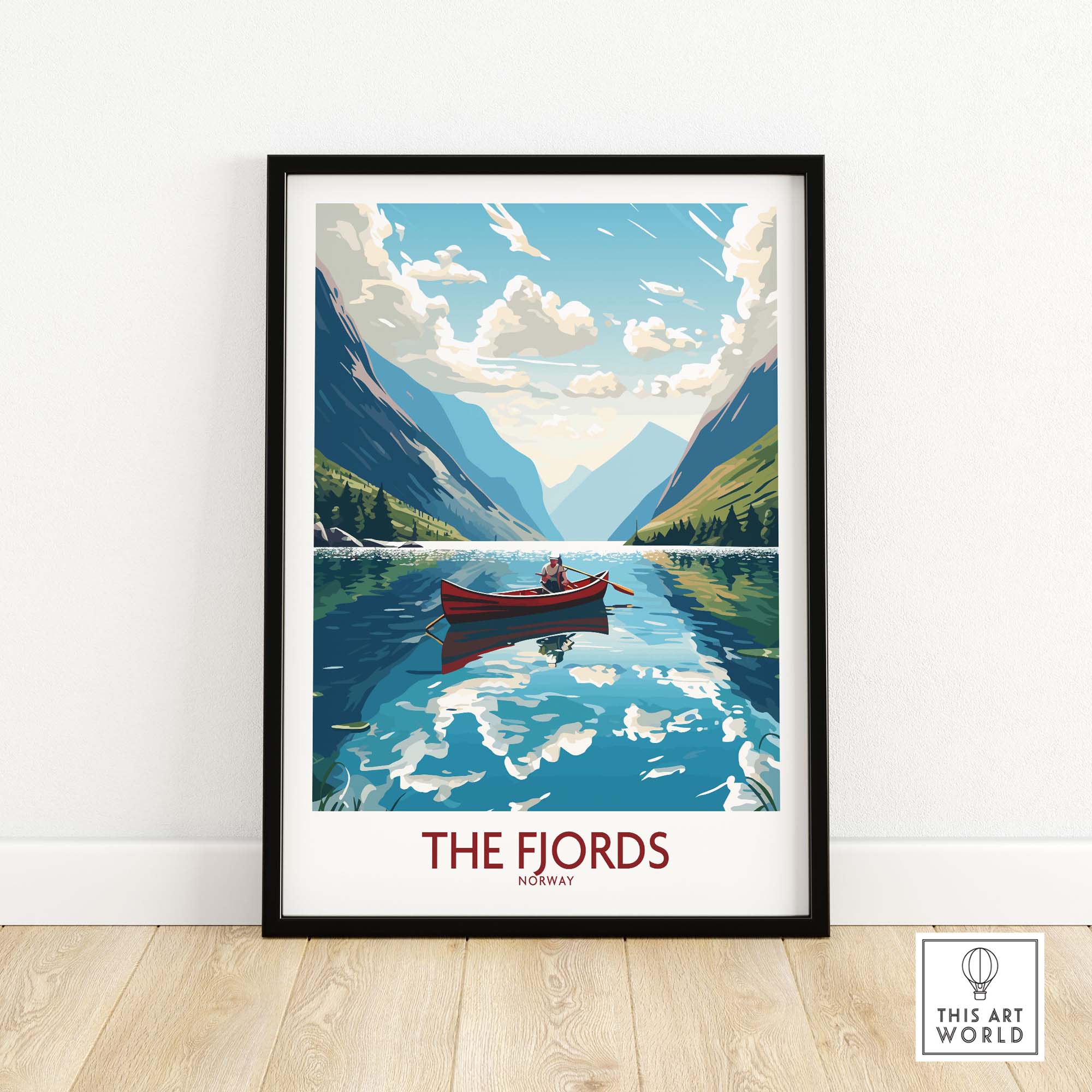 Fjords Norway Wall Art | Modern Style