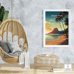 Mauritius Le Morne Poster