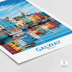 Galway Travel Poster