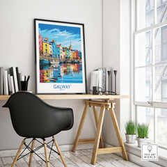Galway Travel Poster
