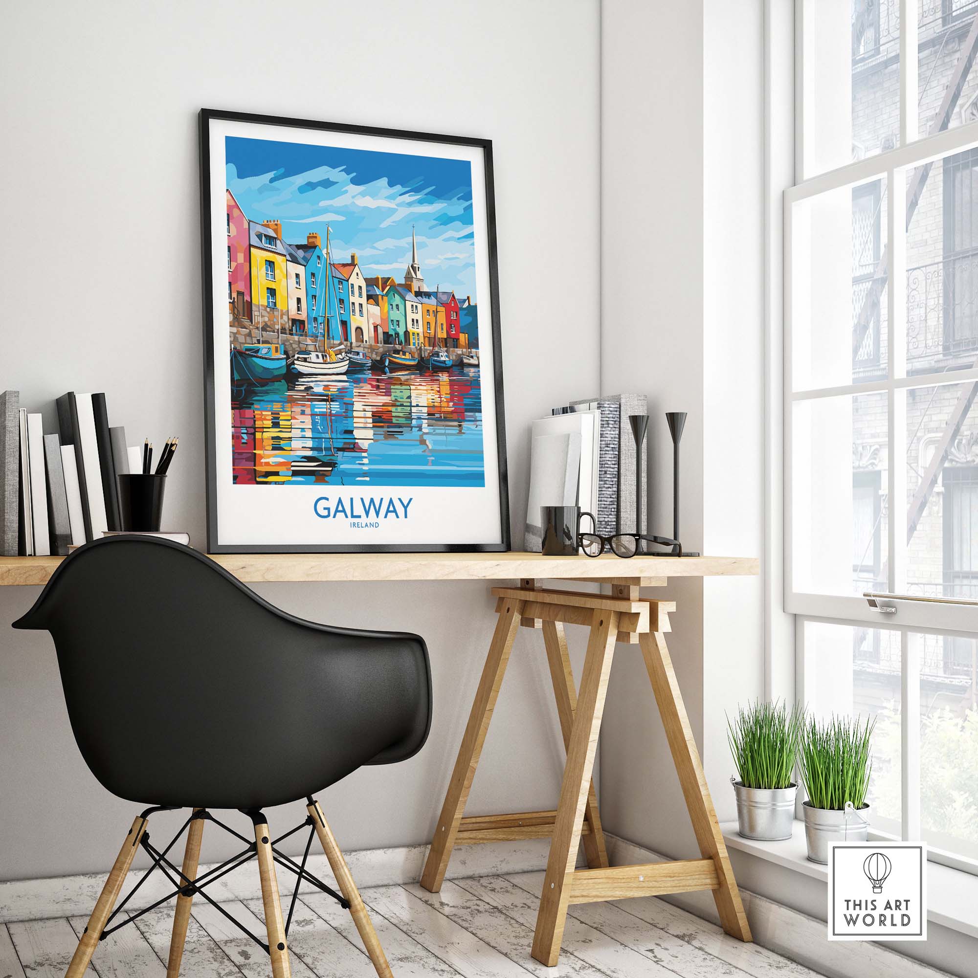Galway Travel Poster