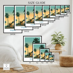 Ghana Golden Hour Wall Art — wall art poster size guide thisartworld