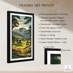 Gleneagles Golf Print Scotland framed art print showcasing the scenic beauty of the renowned Scottish golf course.