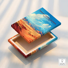 Great Sand Dunes National Park canvas wall art print with vibrant desert landscape.