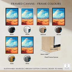 Great Sand Dunes National Park wall art in six frame color options on canvas