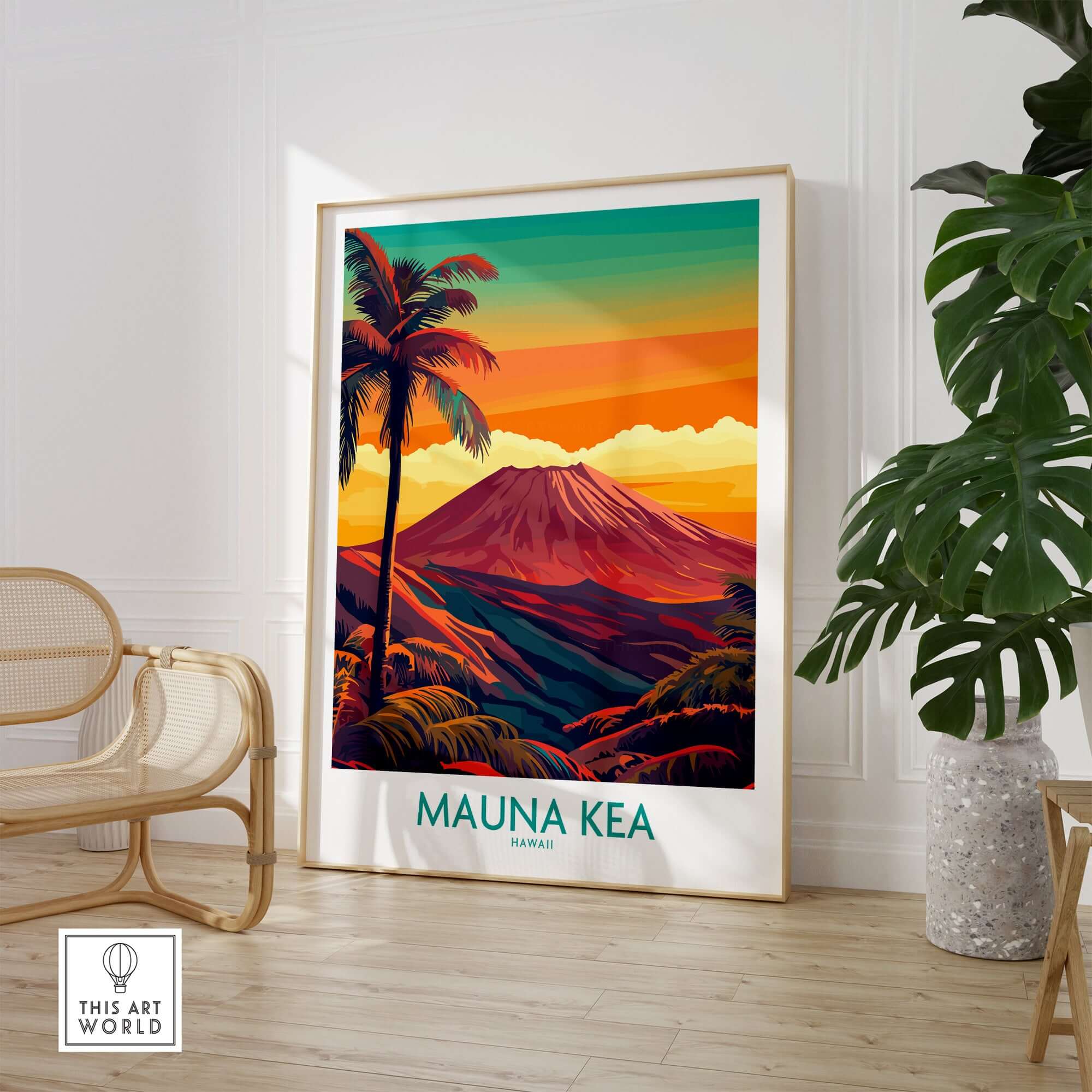 Hawaii Volcano Wall Art - Mauna Kea Sunset Print – This Art World