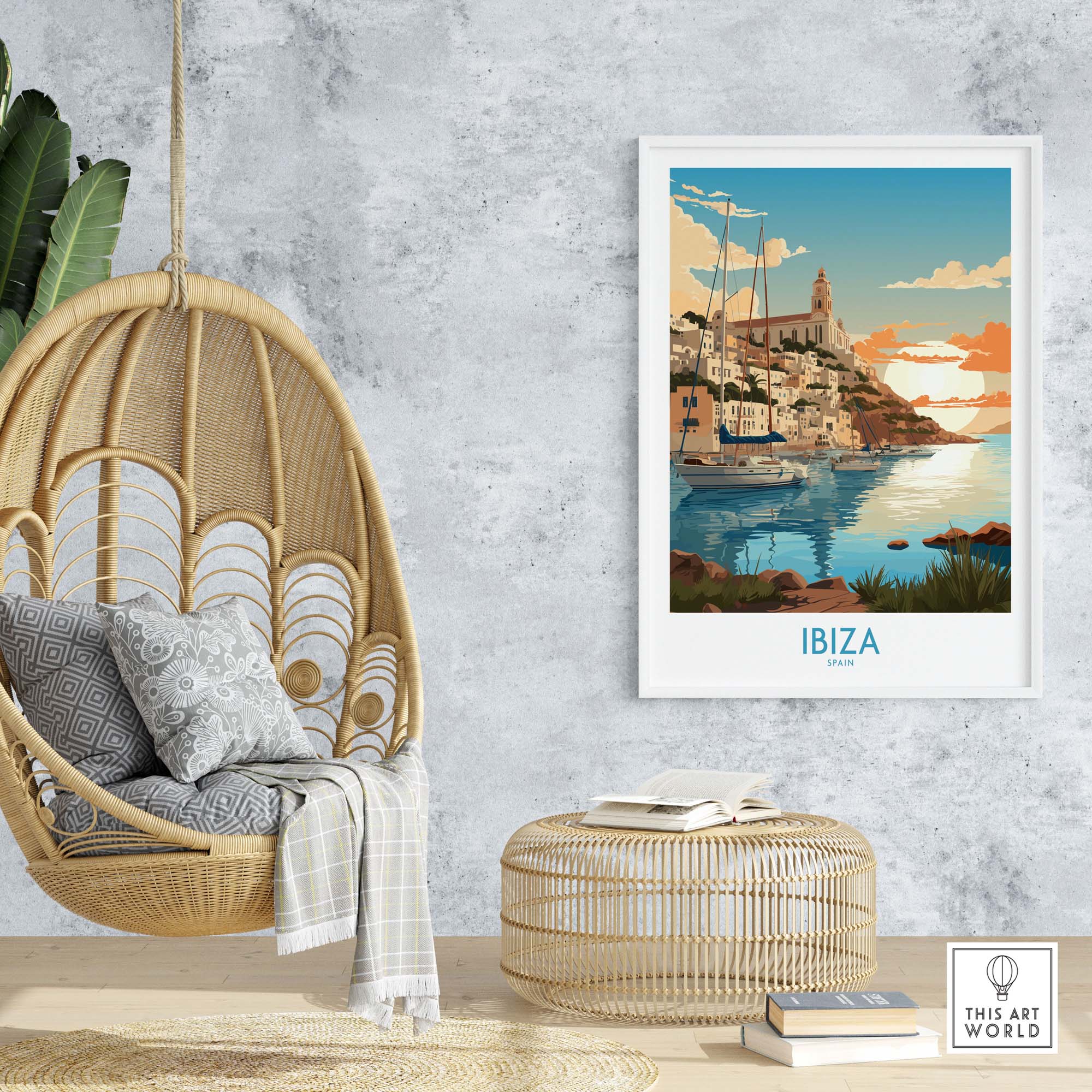 Ibiza Poster Print Modern
