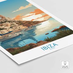 Ibiza Poster Print Modern