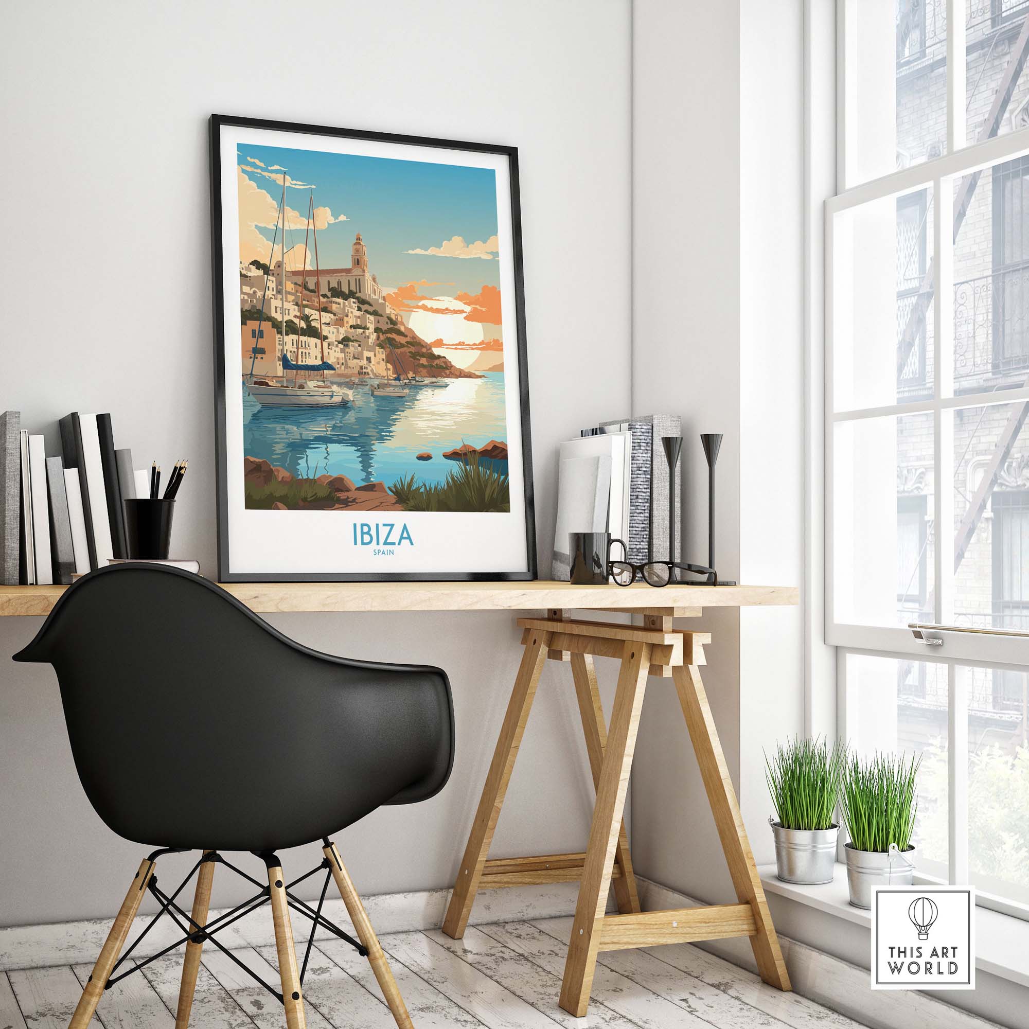 Ibiza Poster Print Modern