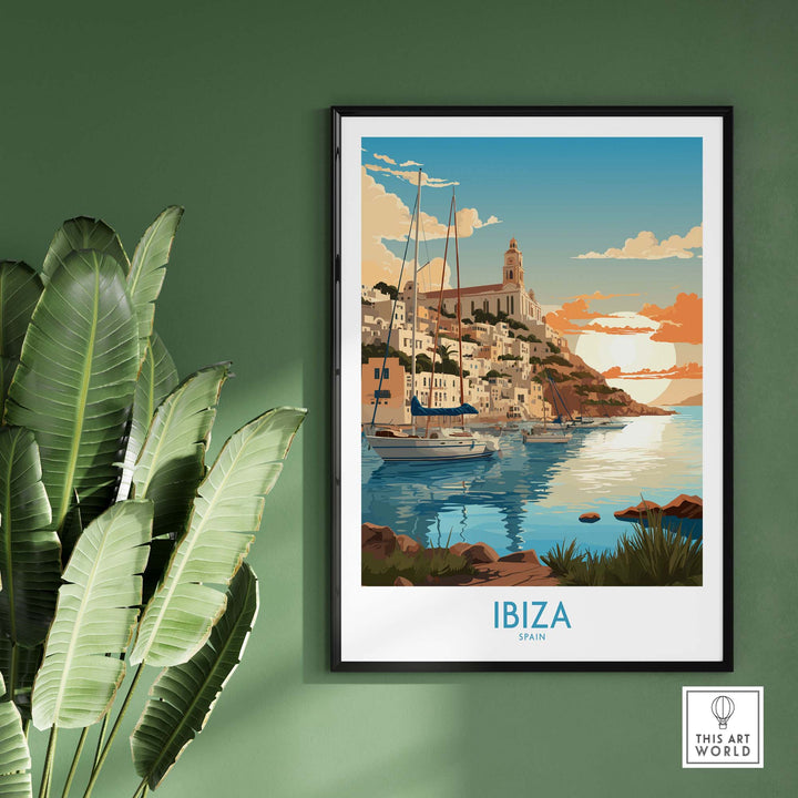 Ibiza Poster Print Modern