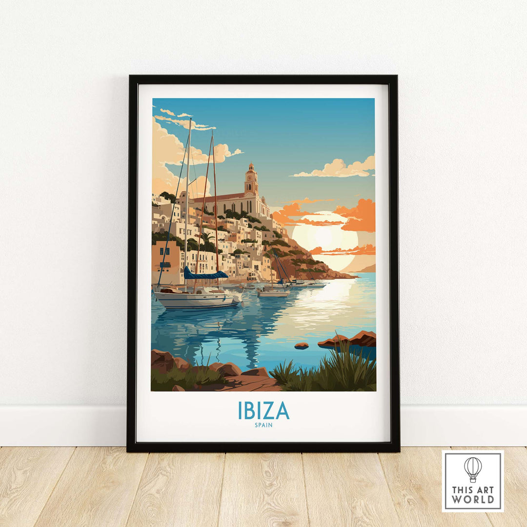 Ibiza Poster Print Modern