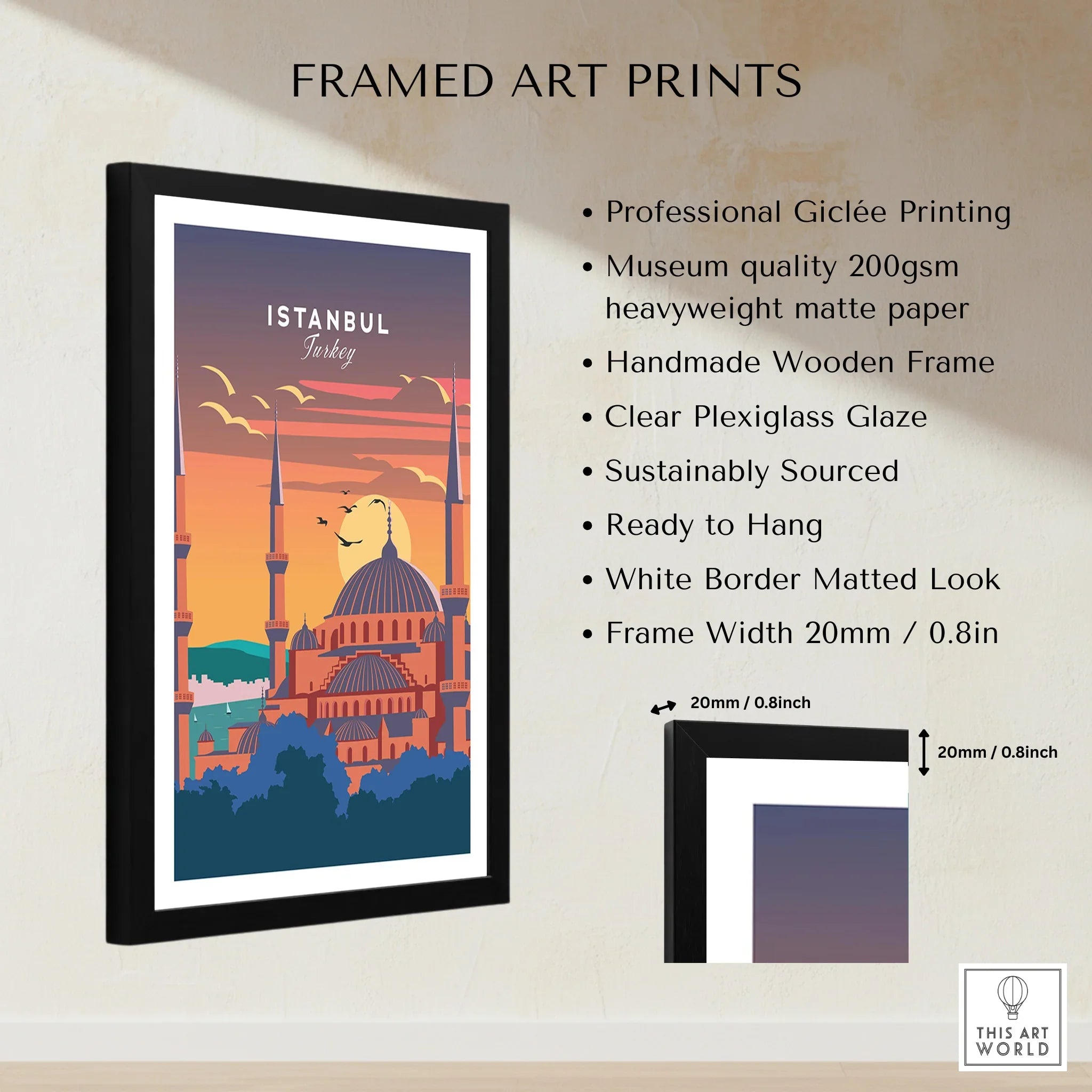 Istanbul Print Turkey | Vintage Travel Poster Art – This Art World