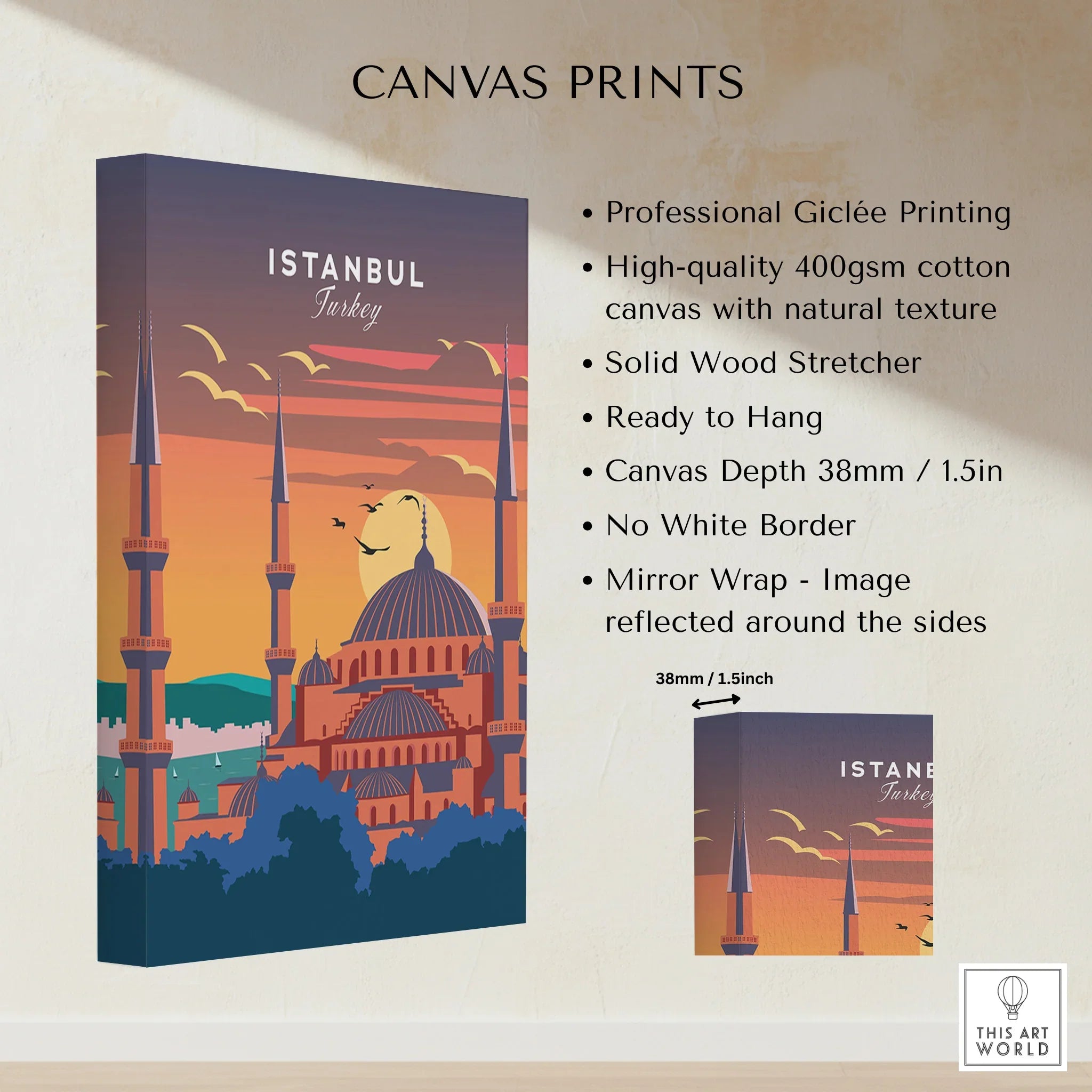 Istanbul Print Turkey | Vintage Travel Poster Art – This Art World