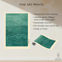 Japanese Water Wall Art – Minimalist Zen Art Print — fine art print unframed quality details