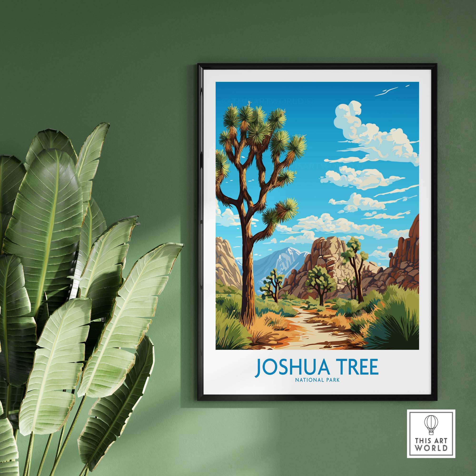 Joshua Tree Print showcasing the beauty of Joshua Tree National Park, perfect for home or office decor.