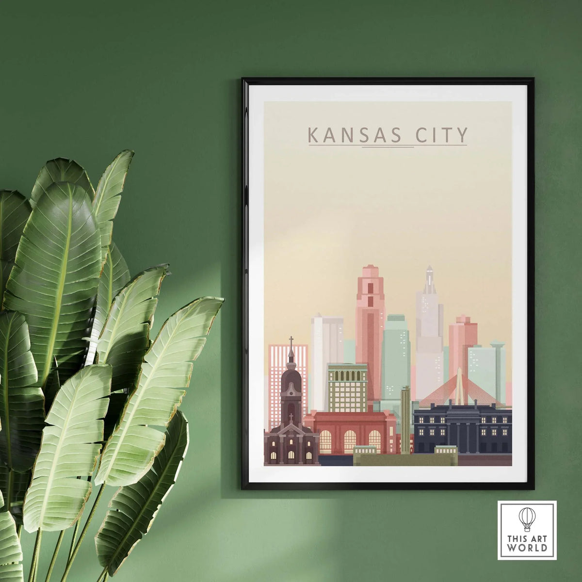 Kansas City Skyline Print | Wall Art Poster
