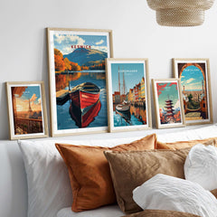 Keswick Print featuring beautiful landscapes and vibrant colors, showcasing the Lake District's scenic charm.