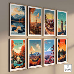 Keswick Wall Art Poster collection featuring beautiful cityscapes and nature scenes in framed prints.