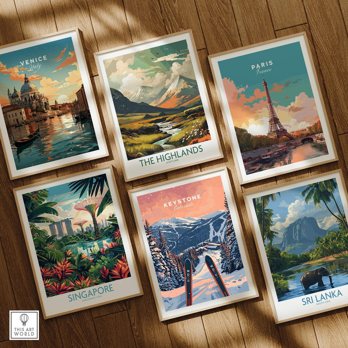 Keystone Ski Poster - Colorado among other travel posters showcasing global destinations.