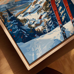 Keystone Wall Art Print - Colorado Ski featuring vibrant skiing scene in Colorado's stunning mountains.
