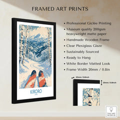 Kiroro Japan Ski Run Wall Art — framed print details measurements quality details