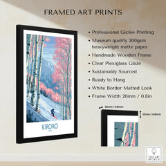 Kiroro Japan Cherry Blossom Wall Art — framed print details measurements quality details