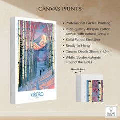 Kiroro Japan Trail Wall Art — canvas print stretched cotton canvas details