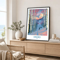 Kiroro Japan Trail Wall Art — framed artwork living room lifestyle setting