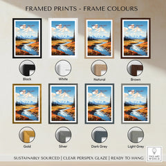 Kobuk Valley National Park print in eight frame color options, river landscape wall art