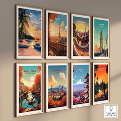 Koh Lanta Travel Print wall art featuring vibrant travel destinations and landscapes from around the world.