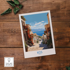 Kos Greece Travel Poster