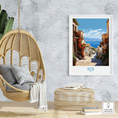 Kos Greece Travel Poster